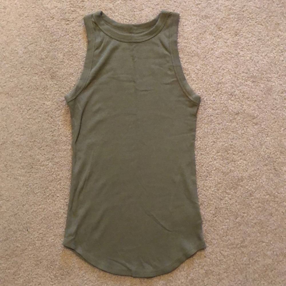 A New Day green ribbed tank top size small